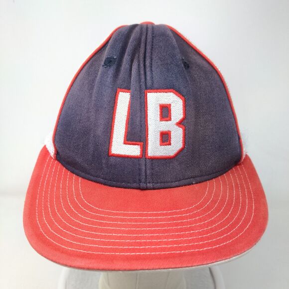 LB Fitted Trucker Hat Small-Medium Multi Embroidered Letters Mesh Back - Picture 2 of 8
